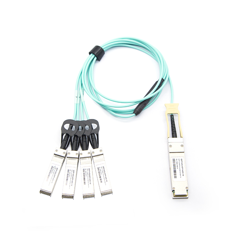 QSFP 40G to 4xSFP+10G Breakout Active Optical Cables-1m